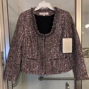 Boston Proper Sequin Embellished Blazer